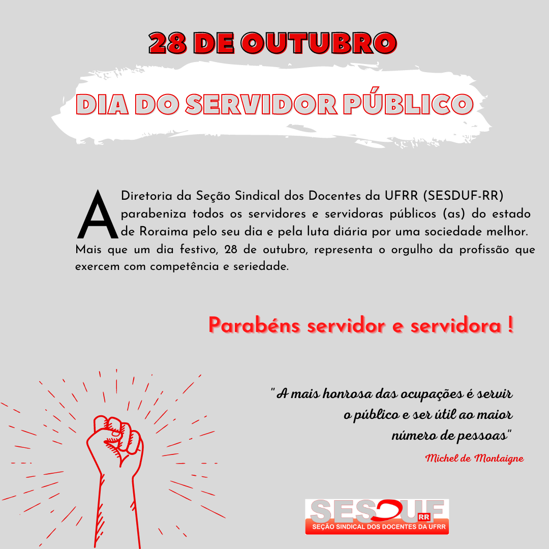 28 de Outubro - Dia do Servidor Público 